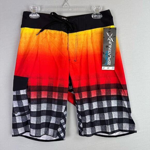 Billabong Men’s 30 Platinum X Switch Board Shorts Stretch Cinch Fly - Picture 1 of 10